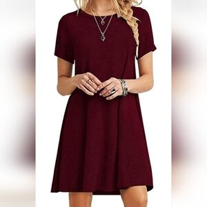 Amazon Burgundy Mini Dress